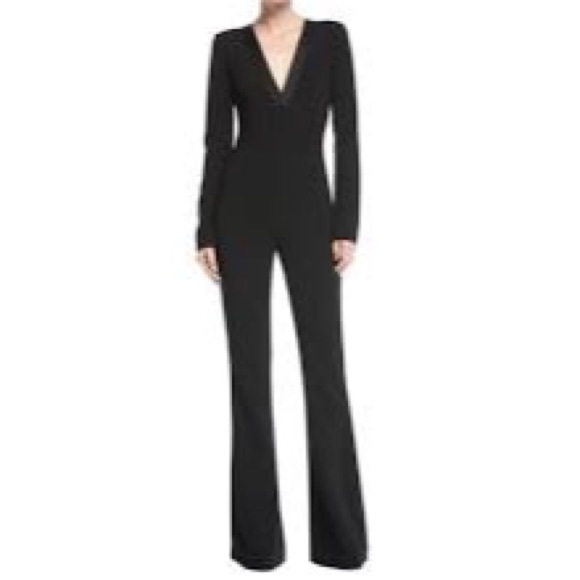 long sleeve bell bottom jumpsuit